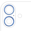 Back Camera Bezel Ring Only For iPhone 16 / 16 Plus (Ultramarine) (2 Piece Set)
