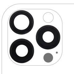 Back Camera Lens With Bracket & Bezel For iPhone 16 Pro / 16 Pro Max (3 Piece Set) (Premium) (Black Titanium)