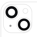 Back Camera Lens (Glass Only) With Adhesive For iPhone 14 / 14 Plus (2 Piece Set) (Aftermarket Plus) (10 Pack)
