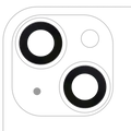 Back Camera Lens (Glass Only) With Adhesive For iPhone 14 / 14 Plus (2 Piece Set) (Real Sapphire) (Premium)