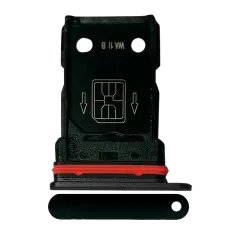 Dual Sim Card Tray For OnePlus 8 (Onyx Black)