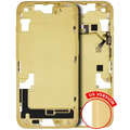 Mid-Frame Housing W/ Small Parts For iPhone 14 (US Version) (Used OEM Pull: Grade C) (Yellow)