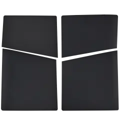 Faceplate Cover (Top & Bottom) For Sony PlayStation 5 Slim (Black)