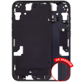 Mid-Frame Housing W/ Small Parts For iPhone 15 (US Version) (Aftermarket Plus) (Black)