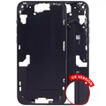 Mid-Frame Housing W/ Small Parts For iPhone 15 Plus (US Version) (Aftermarket Plus) (Black)