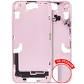 Mid-Frame Housing W/ Small Parts For iPhone 15 Plus (US Version) (Aftermarket Plus) (Pink)