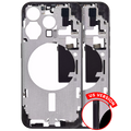 Mid-Frame Housing W/ Small Parts For iPhone 15 Pro (US Version) (Aftermarket Plus) (Black Titanium)