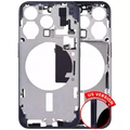 Mid-Frame Housing W/ Small Parts For iPhone 15 Pro (US Version) (Aftermarket Plus) (Blue Titanium)