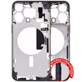 Mid-Frame Housing W/ Small Parts For iPhone 15 Pro Max (EU / Global Version) (Aftermarket Plus) (Black Titanium)