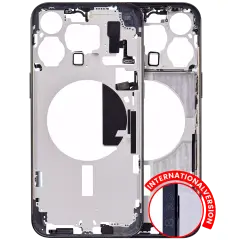 Mid-Frame Housing W/ Small Parts For iPhone 15 Pro Max (EU / Global Version) (Aftermarket Plus) (Blue Titanium)