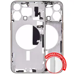 Mid-Frame Housing W/ Small Parts For iPhone 15 Pro Max (EU / Global Version) (Aftermarket Plus) (White Titanium)