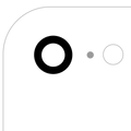 Back Camera Lens With Adhesive (Glass Only) For iPhone 7 / 8 / SE (2020) / SE (2022) (Aftermarket Plus) (10 Pack)