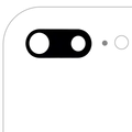 Back Camera Lens With Adhesive (Glass Only) For iPhone 7 Plus / 8 Plus (Aftermarket Plus) (10 Pack)
