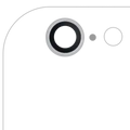Back Camera Lens For iPhone 6 / 6S (Real Sapphire) (Premium) (Silver) (10 Pack)