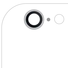 Back Camera Lens For iPhone 6 / 6S (Real Sapphire) (Premium) (Silver) (10 Pack)