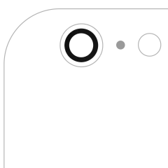 Back Camera Lens (Glass Only) With Adhesive For iPhone 6 Plus / 6S Plus (Real Sapphire) (Premium) (All Colors) (10 Pack)