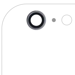 Back Camera Lens For iPhone 6 Plus / 6S Plus (Real Sapphire) (Premium) (Space Gray) (10 Pack)