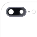 Back Camera Lens With Bracket & Bezel For iPhone 8 Plus (Real Sapphire) (Premium) (Space Gray) (10 Pack)