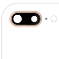 Back Camera Lens With Bracket & Bezel For iPhone 8 Plus (Real Sapphire) (Premium) (Gold) (10 Pack)