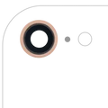 Back Camera Lens With Bracket & Bezel For iPhone 8 (Real Sapphire) (Premium) (Gold) (10 Pack)