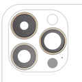 Back Camera Lens With Bracket & Bezel For iPhone 14 Pro / 14 Pro Max (3 Piece Set) (Aftermarket Plus) (Gold)
