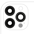 Back Camera Lens With Bracket & Bezel For iPhone 12 Pro Max (3 Piece Set) (Aftermarket Plus) (Graphite)