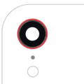 Back Camera Lens With Bracket & Bezel For iPhone XR (Real Sapphire) (Premium) (Red) (10 Pack)