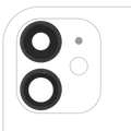 Back Camera Lens With Bracket & Bezel For iPhone 11 (2 Piece Set) (Aftermarket Plus) (Black)