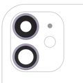 Back Camera Lens With Bracket & Bezel For iPhone 11 (2 Piece Set) (Aftermarket Plus) (Purple)