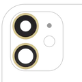 Back Camera Lens With Bracket & Bezel For iPhone 11 (2 Piece Set) (Aftermarket Plus) (Yellow)