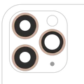Back Camera Lens With Bracket & Bezel For iPhone 11 Pro / Pro Max (3 Piece Set) (Aftermarket Plus) (Gold)
