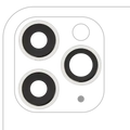 Back Camera Lens With Bracket & Bezel For iPhone 11 Pro / Pro Max (3 Piece Set) (Aftermarket Plus) (White)
