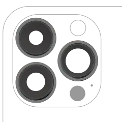 Back Camera Lens With Bracket & Bezel For iPhone 13 Pro / 13 Pro Max (Real Sapphire) (Premium) (Alpine Green)