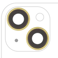 Back Camera Lens With Bracket & Bezel For iPhone 14 / 14 Plus (2 Piece Set) (Premium) (Yellow)