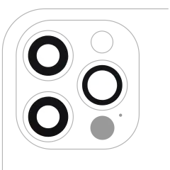 Back Camera Lens (Glass Only) With Adhesive For iPhone 12 Pro (3 Piece Set) (Real Sapphire) (Premium) (10 Pack)