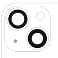 Back Camera Lens (Glass Only) With Adhesive For iPhone 13 / 13 Mini (2 Piece Set) (Real Sapphire) (Premium) (10 Pack)