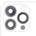 Back Camera Lens With Bracket & Bezel For iPhone 13 Pro / 13 Pro Max (Real Sapphire) (Premium) (Graphite)