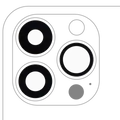 Back Camera Lens (Glass Only) With Adhesive For iPhone 13 Pro / 13 Pro Max (3 Piece Set) (Aftermarket Plus)