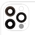 Back Camera Lens With Bracket & Bezel For iPhone 12 Pro (3 Piece Set) (Aftermarket Plus) (Graphite)