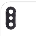 Back Camera Lens With Bracket & Bezel For iPhone X (Aftermarket Plus) (Space Gray) (10 Pack)