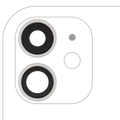 Back Camera Lens With Bracket & Bezel For iPhone 11 (2 Piece Set) (Real Sapphire) (Premium) (White)