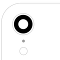 Back Camera Lens (Glass Only) With Adhesive For iPhone XR (Aftermarket Plus) (All Colors) (10 Pack)