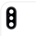 Back Camera Lens With Bracket & Bezel For iPhone XS / XS Max (Real Sapphire ) (Premium) (Space Gray)