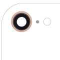 Back Camera Lens With Bracket & Bezel For iPhone 8 (Gold) (10 Pack)