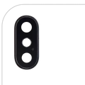 Back Camera Lens With Bracket & Bezel For iPhone XS / XS Max (Real Sapphire) (Premium) (Space Gray) (10 Pack)