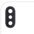 Back Camera Lens With Bracket & Bezel For iPhone X (Real Sapphire) (Premium) (Space Gray) (10 Pack)