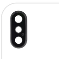 Back Camera Lens With Bracket & Bezel For iPhone XS / XS Max (Aftermarket Plus) (Silver) (10 Pack)