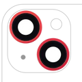Back Camera Lens With Bracket & Bezel For iPhone 14 / 14 Plus (2 Piece Set) (Aftermarket Plus) (Red)