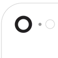 Back Camera Lens With Adhesive (Glass Only) For iPhone 7 / 8 / SE (2020) / SE (2022) (Real Sapphire) (Premium) (All Colors) (10 Pack)