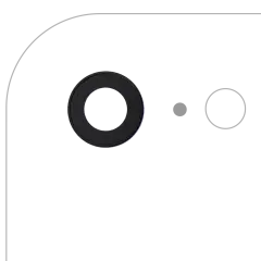Back Camera Lens With Bracket & Bezel For iPhone 7 (Real Sapphire) (Premium) (10 Pack)
